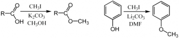 碘甲烷甲基化羧酸盐和苯酚